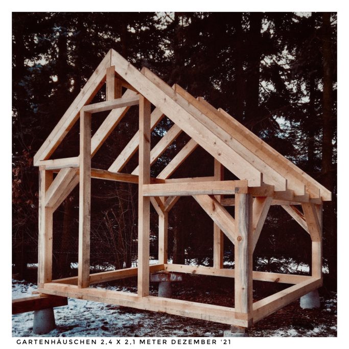 Fachwerk-Gartenhaus 240x210 Fachwerk-Gartenhaus 240x210 Bausatz