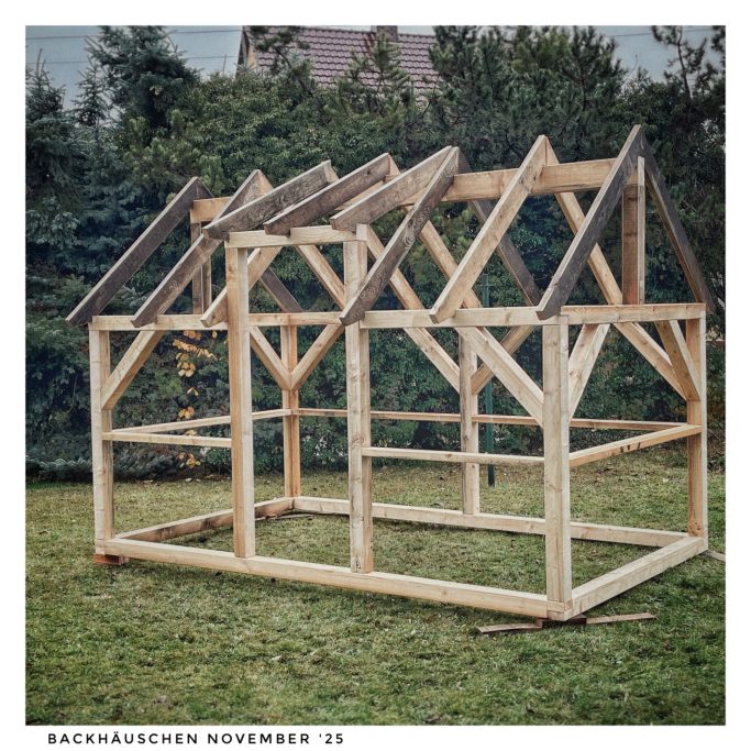 Backhäuschen Rohbau November `25 Backhäuschen Rohbau November `25