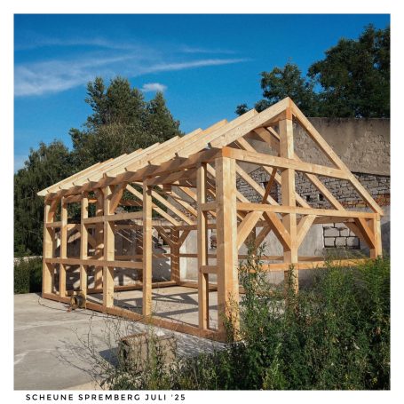Fachwerk-Scheune Spremberg Juli `25 als Bausatz