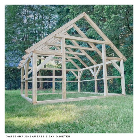 Gartenhaus Bausatz 320x400 mit Sparrendach