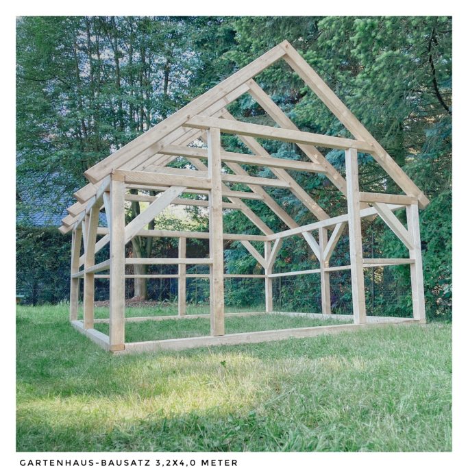 Gartenhaus Bausatz 320x400 mit Sparrendach Gartenhaus Bausatz 320x400 mit Sparrendach